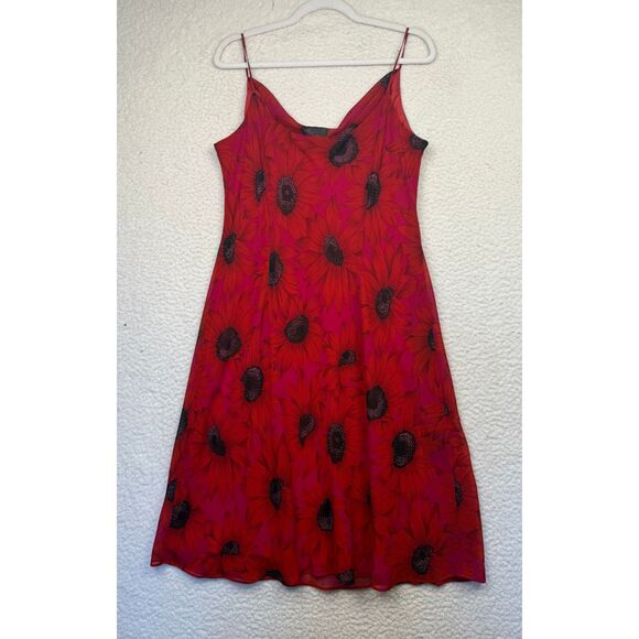 Vintage Y2K 90s Positive Attitude Size 16 Paisley 70s Retro Fairy Midi Dress - Picture 2 of 6